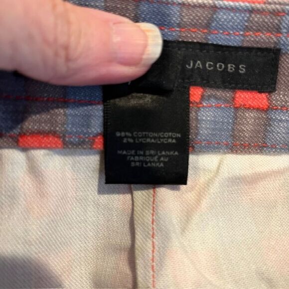 Marc by Marc Jacobs Molly Mini Skirt Checked Red Blue Black Stretch Size 2 - Picture 5 of 8